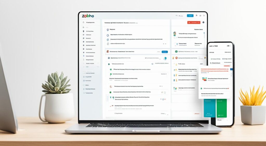 Zoho Mail setup interface